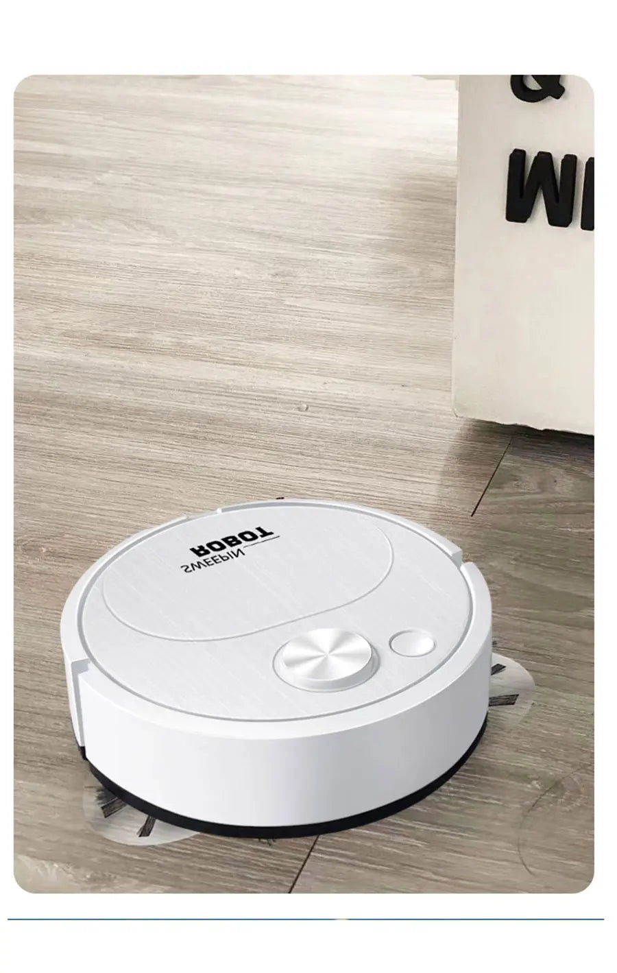 Nuevo Robot aspirador de barrido USB, fregado 3 en 1, inalámbrico inteligente, 1500Pa, limpieza de arrastre, barrido de suelo para el hogar y la Oficina