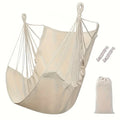 Hamaca de tela de ocio, silla columpio para exteriores, hamaca para dormitorio, hamaca antivuelco (con bolsa de almacenamiento, 1 ud.