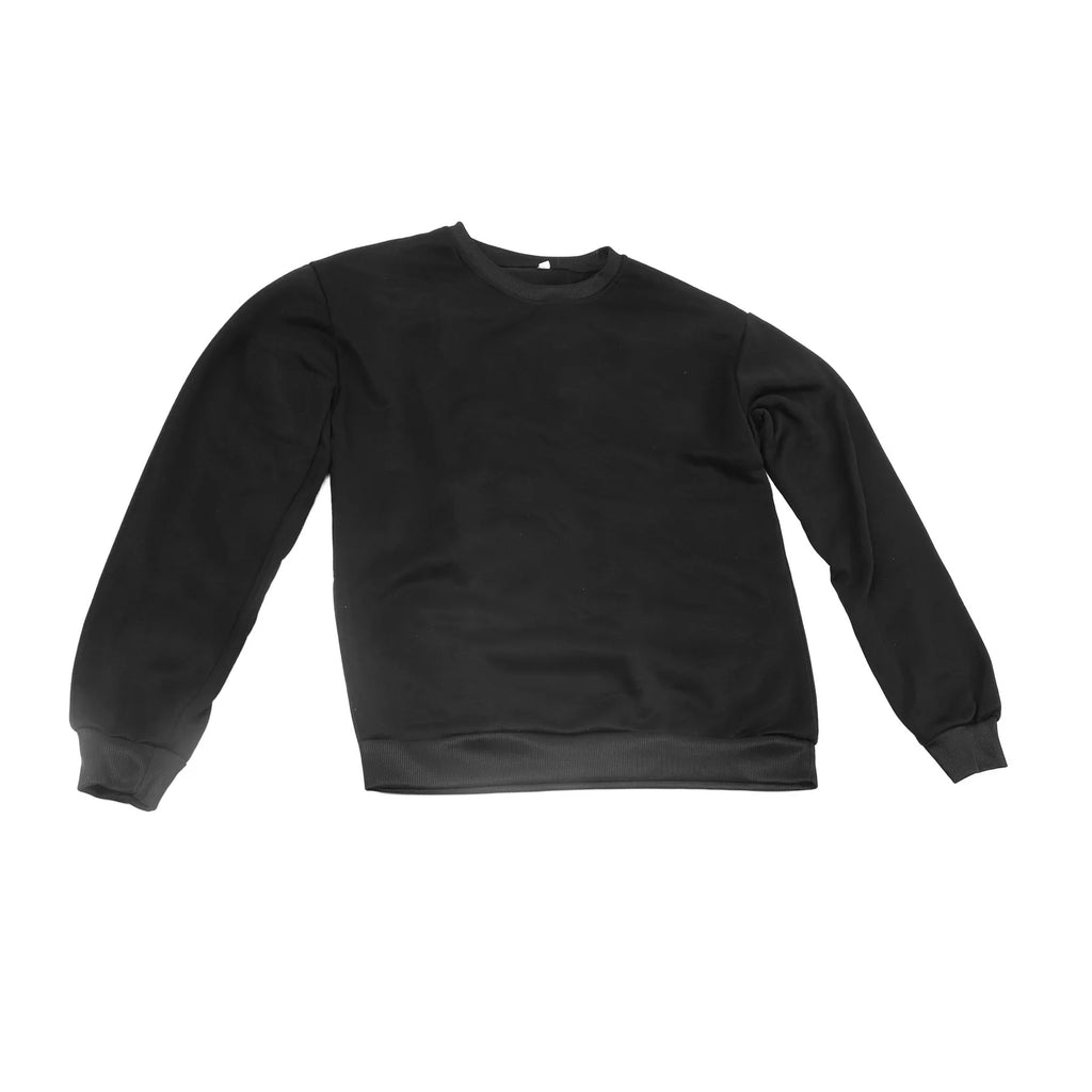 【Nuevo】 Jersey estampado con cuello redondo, Top con estampado de letras a la moda, jersey ajustado de manga larga para mujeres y hombres