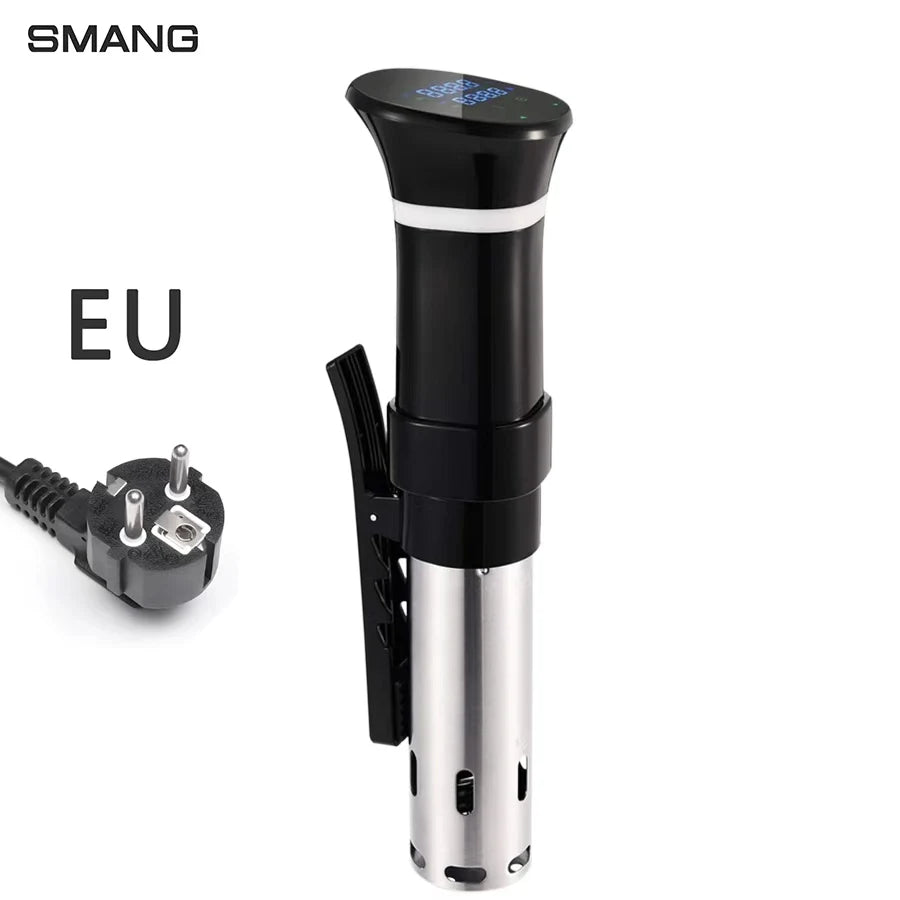 Sous Vide WIFI 1100W de alta potencia con función de olla de cocción lenta Temporizador de 99 horas y cocción al vacío de precisión, ±0,1 ° C Contraste de temperatura