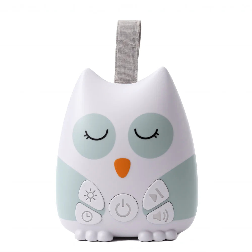 Máquina portátil de ruido blanco de búho para bebé 30, sonido Natural calmante, chupete para niños pequeños, ayuda cómoda para dormir, apto para viajes