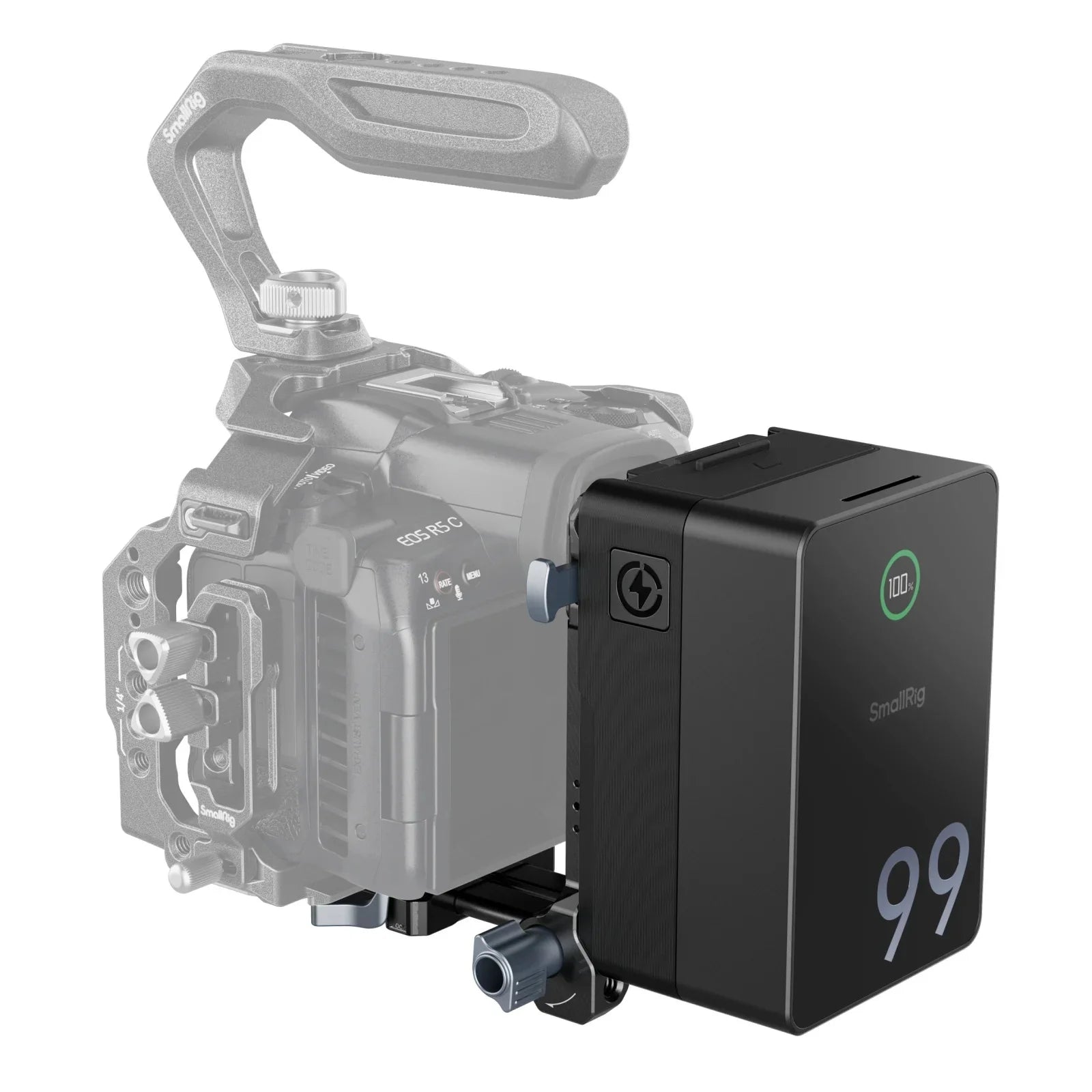 Batería SmallRig VB99 Pro Mini V Mount 99Wh 6800mAh PD 100W USB-C de carga rápida para cámara, videocámara, fotografía, iluminación de vídeo