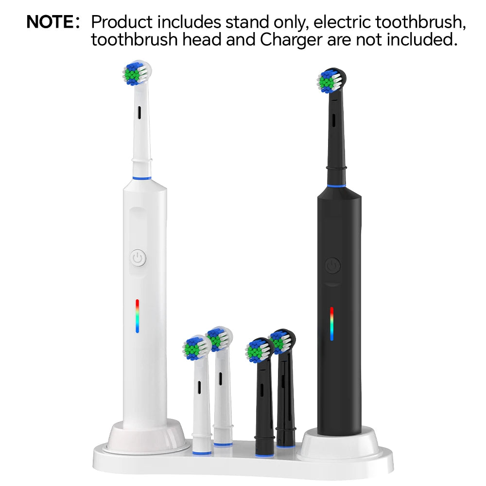 Compatible con soporte para cepillo de dientes eléctrico Oral B, base de soporte para cabezales de cepillo de dientes para cepillos de dientes eléctricos OralB Pro y D Series