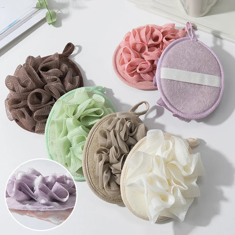 Depurador de baño para el cuerpo, Bola de lufa, ducha, Bola de baño de masaje, toalla de flores para el cuerpo, el mejor exfoliante corporal para ducha, herramienta de baño