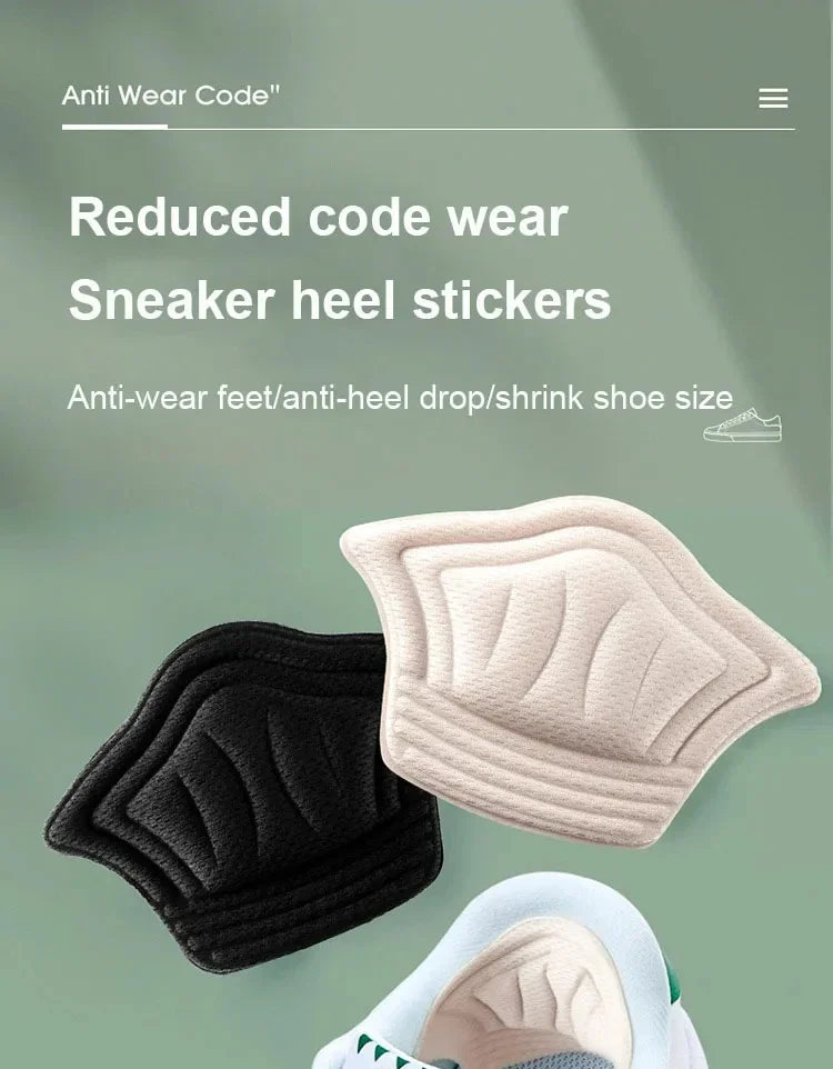Plantillas de talón para pies, almohadillas de talón para zapatos deportivos, tamaño ajustable, antideslizante, Protector de talón, pegatina trasera, 2/6/10 Uds.
