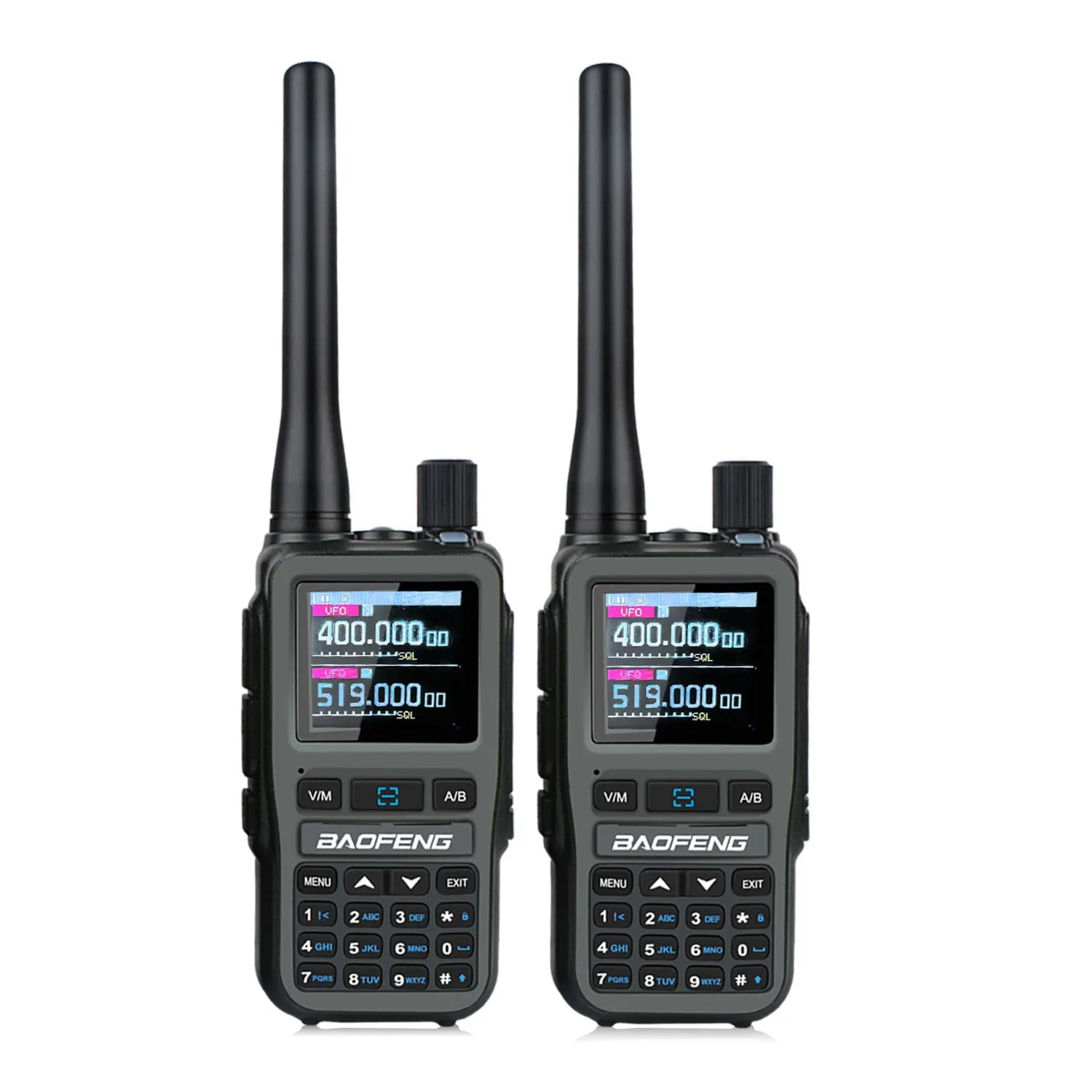 2 unids/pack Baofeng UV-5R Mini doble banda Dual PTT Walkie Talkie 5RMINI banda aérea Rx 5W compacto VOX FM Radio aficionado carga tipo C