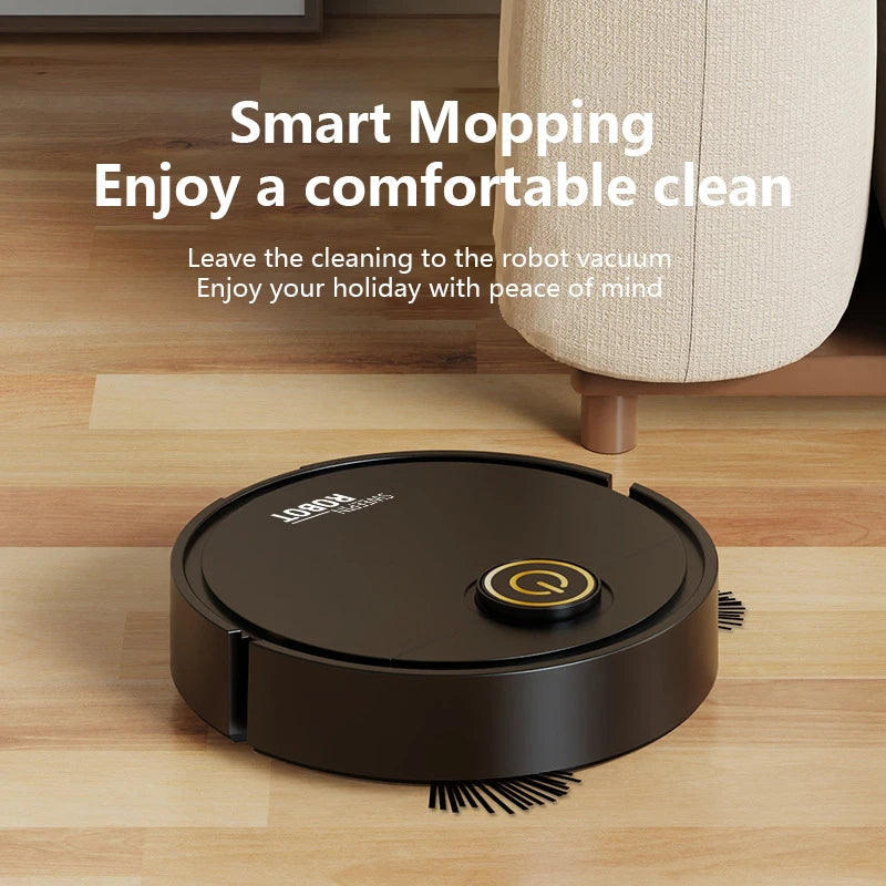 Robot aspirador de barrido inteligente 3 en 1, fregona lavable de succión fuerte de 6000pa para pelo de mascotas, suelo duro, Ideal para el hogar y la cocina