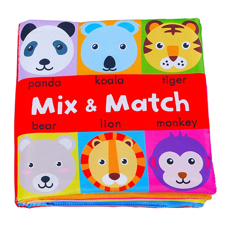 Libros suaves para bebés, juguetes 3D con tacto y sensación de tela arrugada, libros para bebés, niños, tacto y sensación arrugada, regalos para niños pequeños