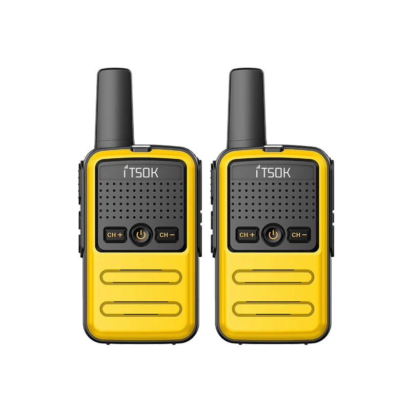 2 uds Mini juguete 1 ~ 5 Km UHF regalo transceptor bidireccional 1S 2S tableta fuselaje colorido nuevos niños Talki Walki Walkie Talkie Radio