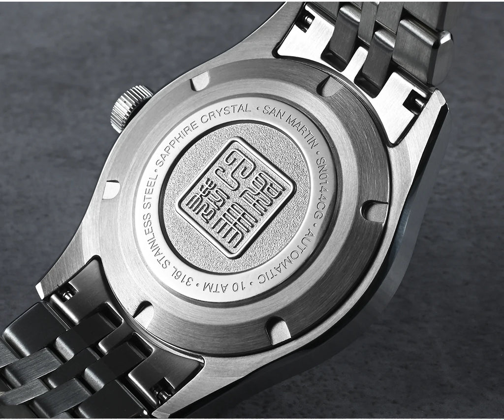 San Martin nuevo reloj Gada de 39mm estilo chino diseño Original Sunburst JianZhan Miyota 90S5 vestido de hombre mecánico automático SN0144