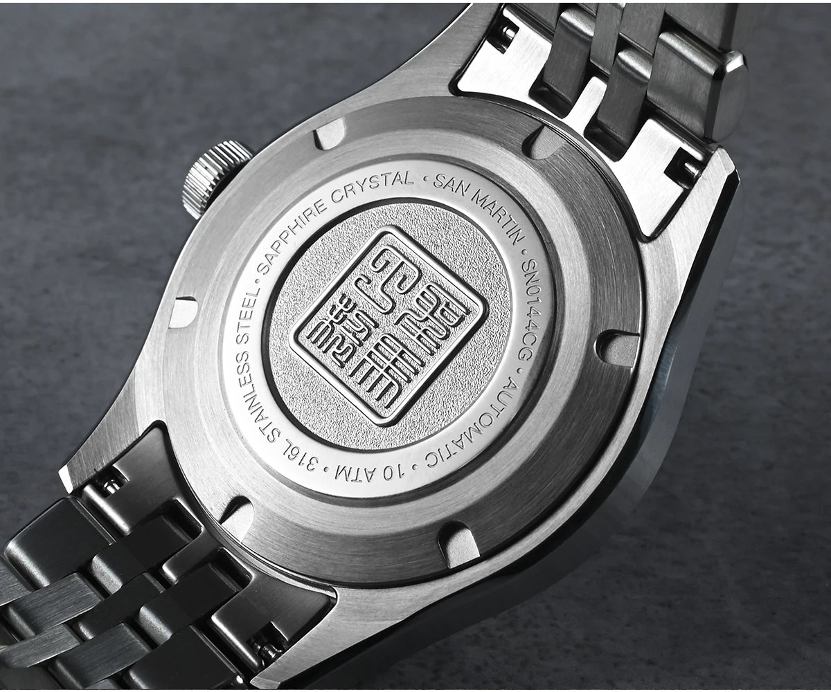 San Martin nuevo reloj Gada de 39mm estilo chino diseño Original Sunburst JianZhan Miyota 90S5 vestido de hombre mecánico automático SN0144