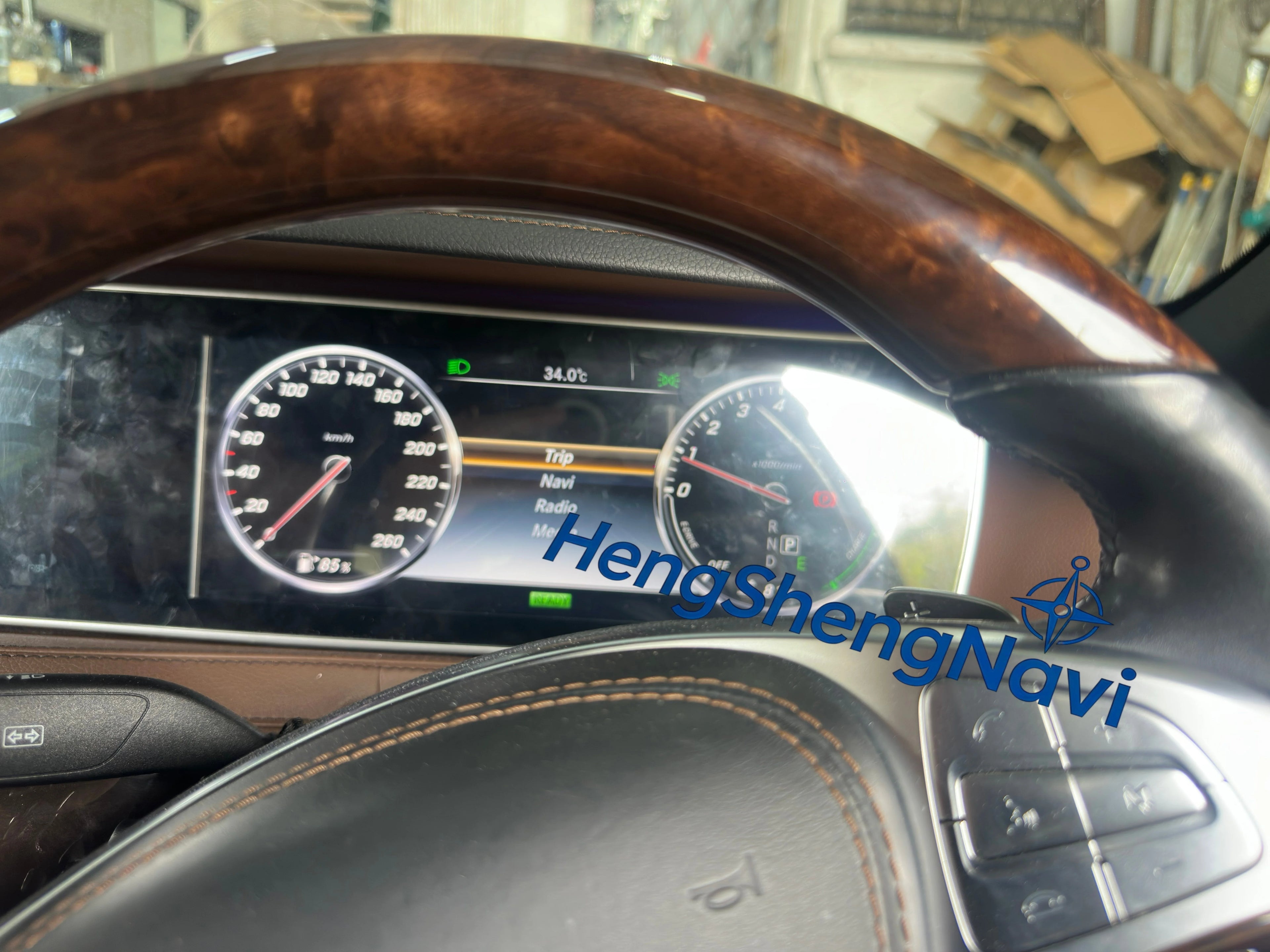 Radio para Auto Android Auto + Pantalla Digital Dual de 24.6 Pulgadas para Mercedes Benz Clase S W222 2014-2020 Reproductor Multimedia Estéreo Carplay