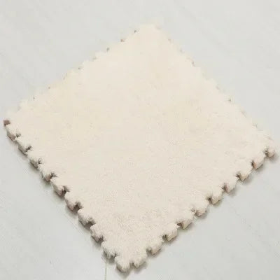 Alfombra de peluche suave de 30x30CM para niños, alfombra de juego, alfombra de rompecabezas, tapete de juego cálido, azulejos de ejercicio entrelazados, alfombra decorativa para suelo