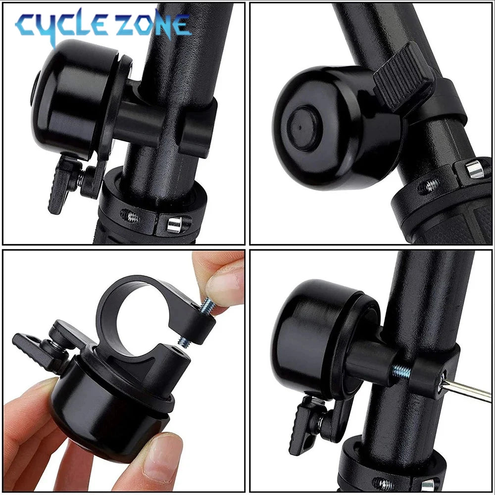 Timbre para bicicleta de montaña, aleación de aluminio, timbre para manillar de bicicleta, advertencia de seguridad para ciclismo de montaña y carretera, accesorios para ciclismo