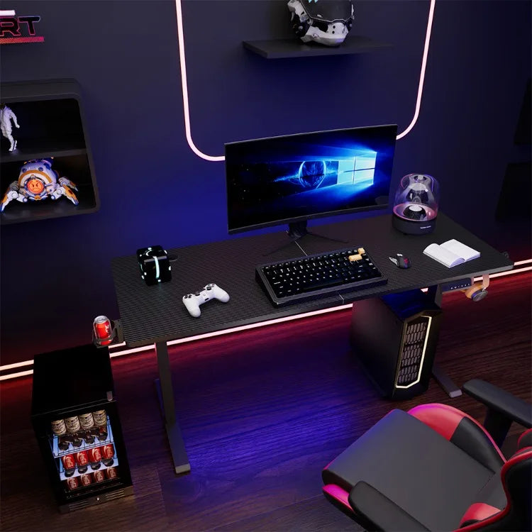 Escritorio eléctrico para ordenador, mesa ergonómica con altura ajustable para sentarse y ponerse de pie, escritorio para juegos, muebles para el hogar y la Oficina