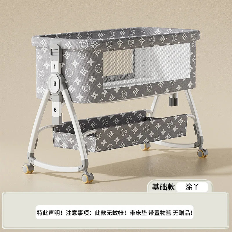 Cuna Portátil para Bebé, Cama Plegable Multifuncional, Cuna para Recién Nacidos, Cama Grande para Niños