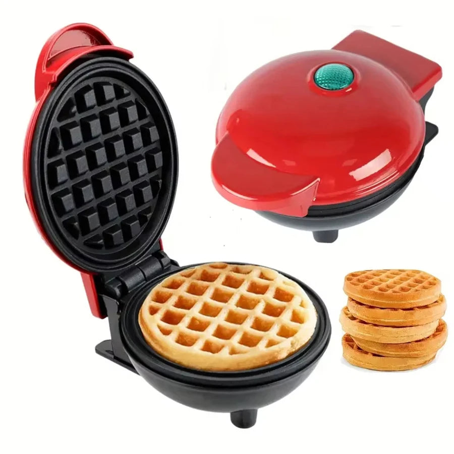 Mini Wafleras Maker, Antiadherente de Doble Cara, Forma de corazón para Hacer panini, Hash Browns y Otros almuerzos