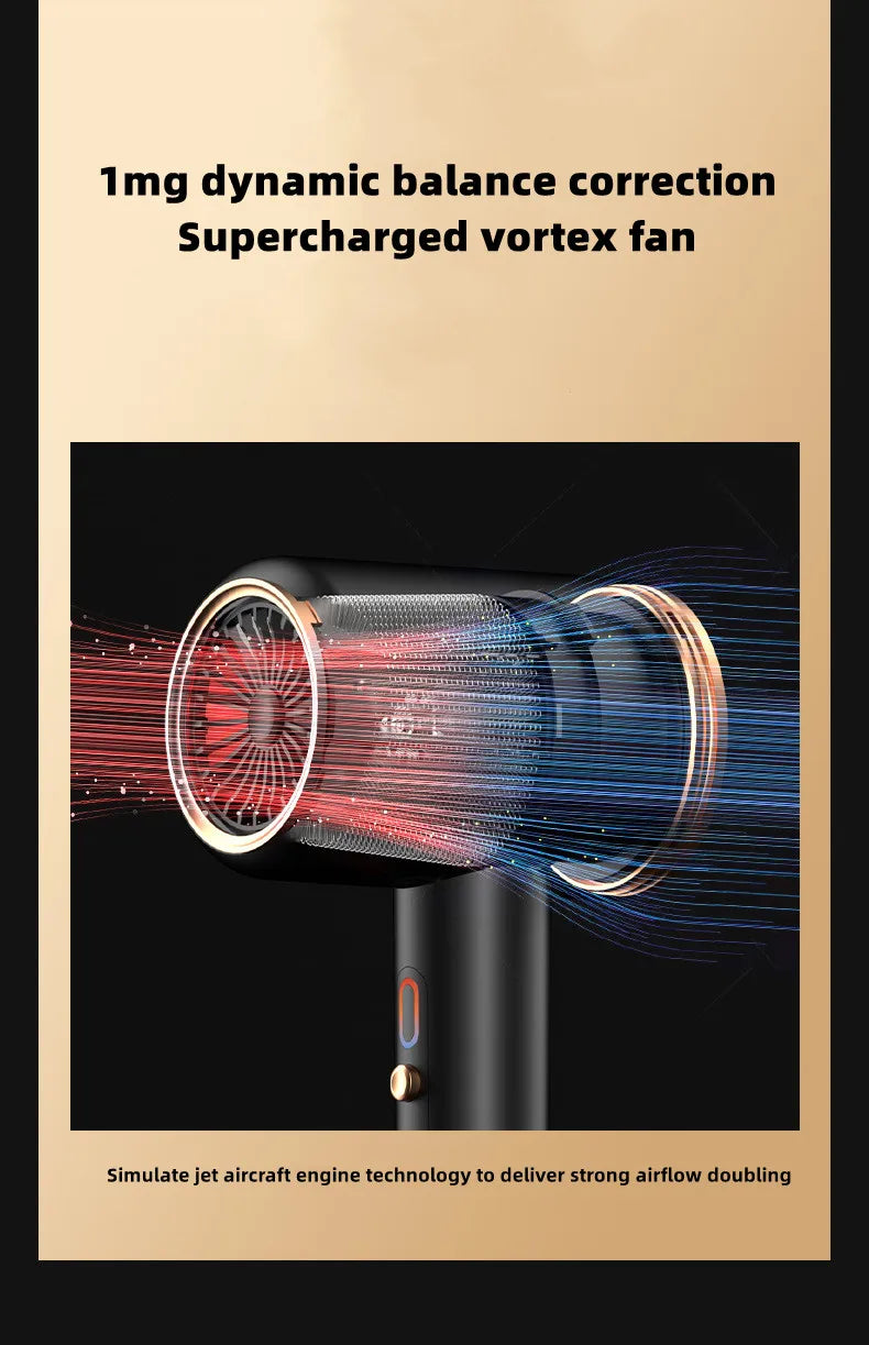 Secador de pelo de alta velocidad, venta directa del fabricante, 2400w, iones negativos de alta potencia, luz azul, cuidado del cabello, peluquería en casa, Drye