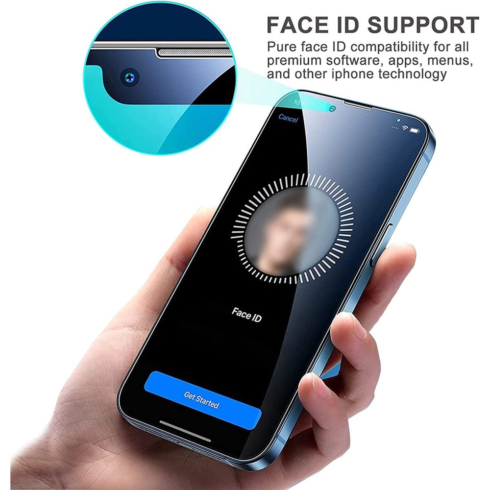 1-5 Piezas de Vidrio Templado para iPhone 17 16 15 14 13 12 11 Pro Max, Protector de Pantalla para 12 Mini 13 Mini 7 8 14 Plus SE X XS XR