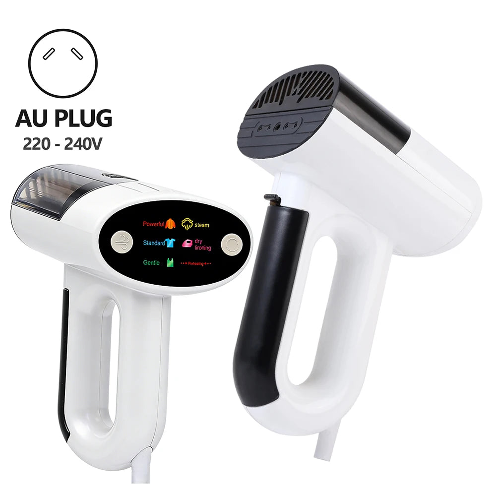 Vaporizador de ropa portátil 2 en 1 de 1000W con potente adsorción al vacío, planchado en vapor y en seco, que alisa las arrugas difíciles.