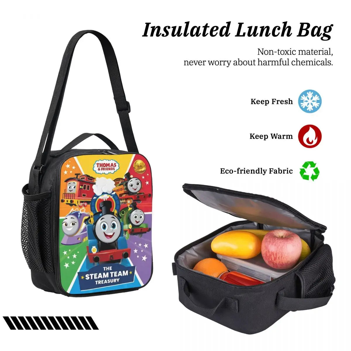 Mochila para niños t-thomas y amigos, fiambrera, bolsas para bolígrafos para niños y niñas, mochilas, mochila escolar de gran capacidad, conjunto de mochila