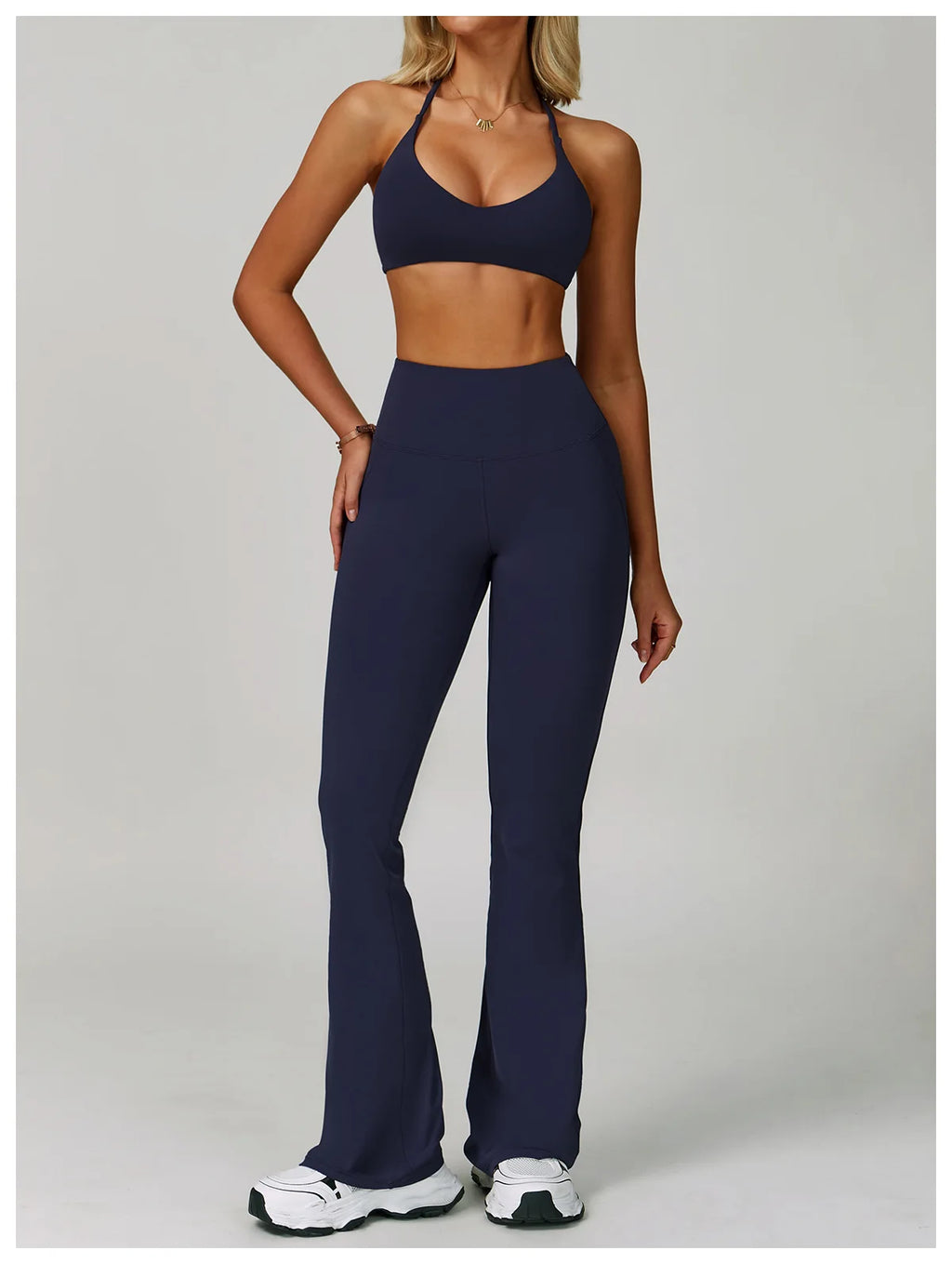 Conjuntos de 2 uds de chándal para mujer, ropa deportiva, conjuntos de Yoga, ropa deportiva, sujetador de entrenamiento, conjunto de mallas de cintura alta, ropa de gimnasio, trajes deportivos