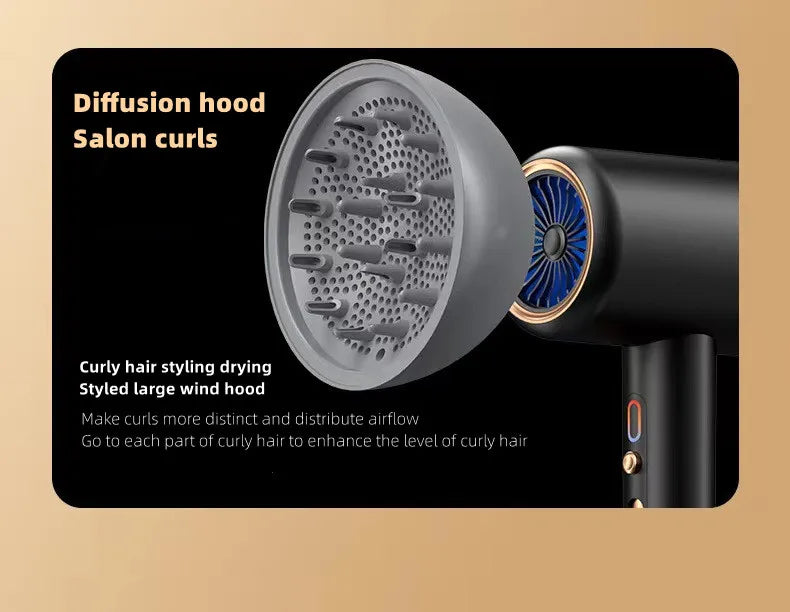 Secador de pelo de alta velocidad, venta directa del fabricante, 2400w, iones negativos de alta potencia, luz azul, cuidado del cabello, peluquería en casa, Drye
