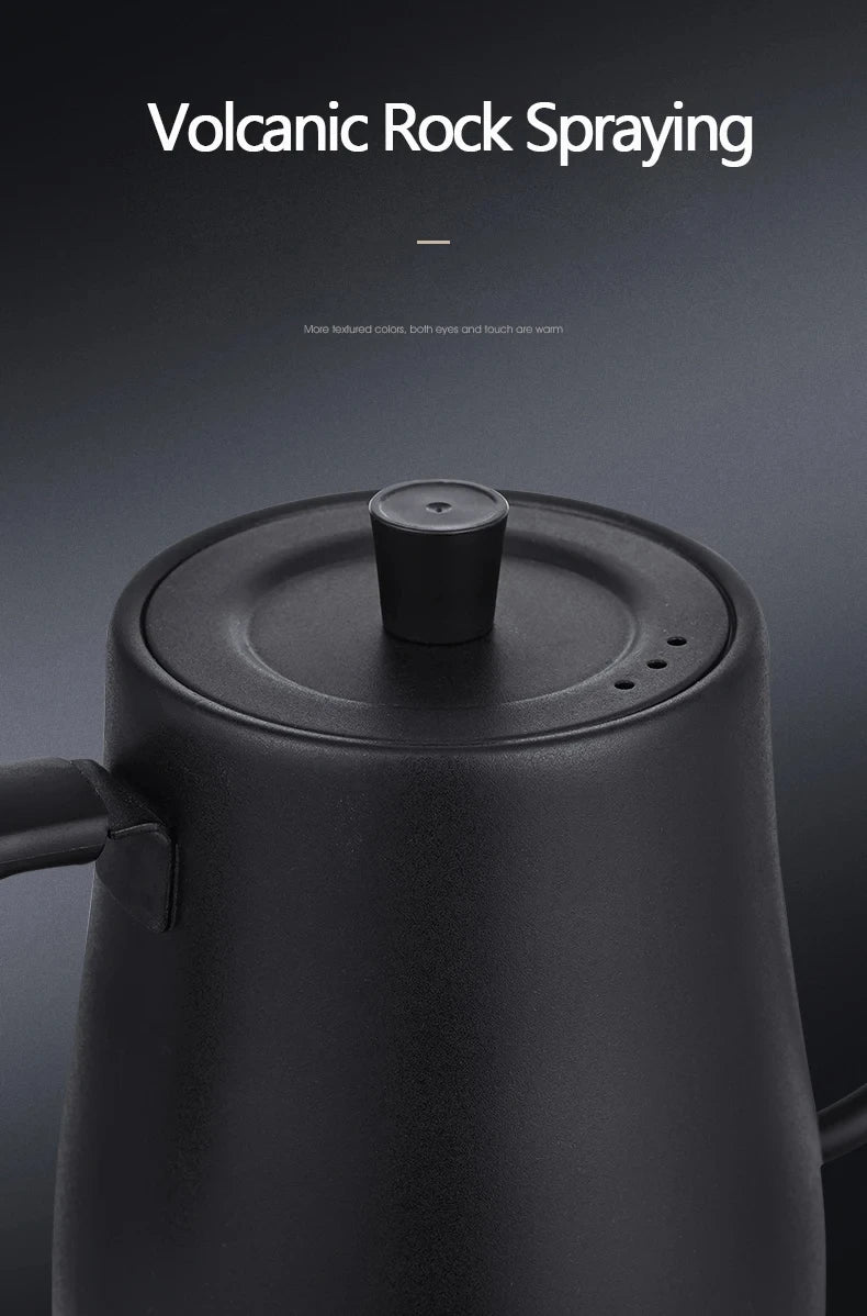 Hervidor Eléctrico de Cuello de Cisne de 800ml, Cafetera para Preparación Manual, Termo, Tetera de Acero Inoxidable 304, Jarra de Agua Inteligente con Control de Temperatura