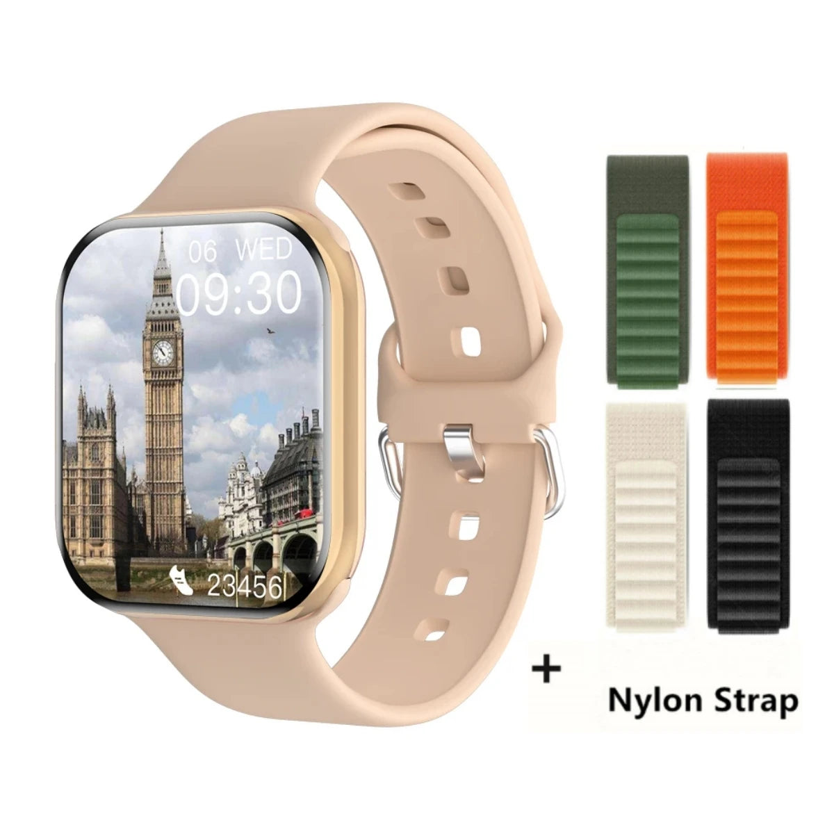 Nuevo reloj inteligente serie X para hombre y mujer, con monitor de presión arterial, llamadas por Bluetooth, NFC, monitorización del sueño, carga inalámbrica, reloj deportivo compatible con IOS y Android.