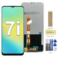 Pantalla de 6,5" para Realme 7i (Global) Pantalla Lcd Pantalla táctil digital con conjunto de marco para reemplazo OPPO Realme 7i