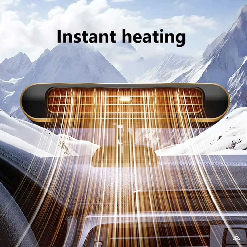 Calentador de aire para coche eléctrico de 200W, ventilador enfriador de aire portátil de 12V, descongelador, ventilador de calefacción, secador, accesorios desempañantes para parabrisas 2026