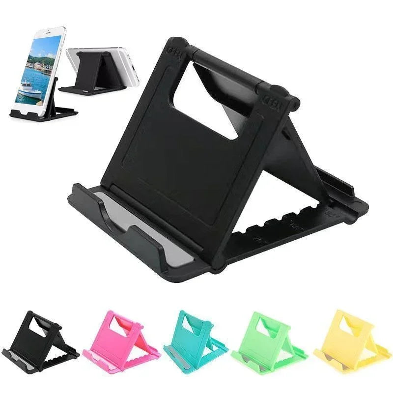 Soporte portátil de escritorio para teléfono móvil, Mini soporte de escritorio Universal, soporte ajustable para todos los teléfonos inteligentes, pantalla de tableta