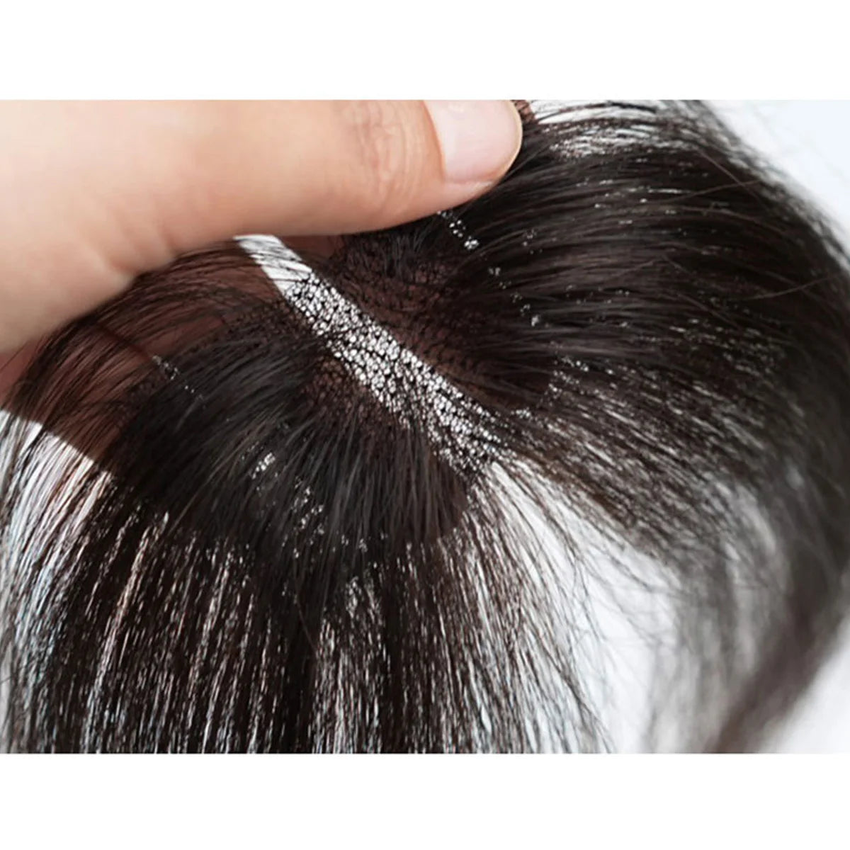 Extensiones de cabello humano con clip para mujer, mini clip recto, flequillo de cabello humano natural Remy, ligero, negro natural