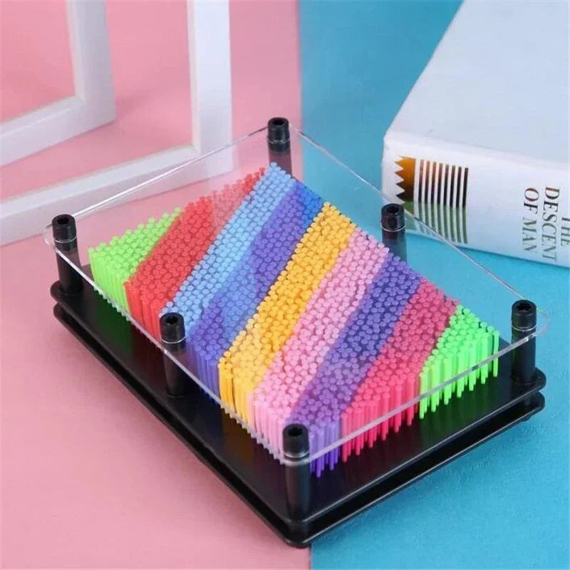 Pin de Metal clon 3D, clon artístico antiestrés, modelo con forma de mano, juguetes para niños, tablero de aguja, esculturas, pintura, tallado, Pinart, regalo