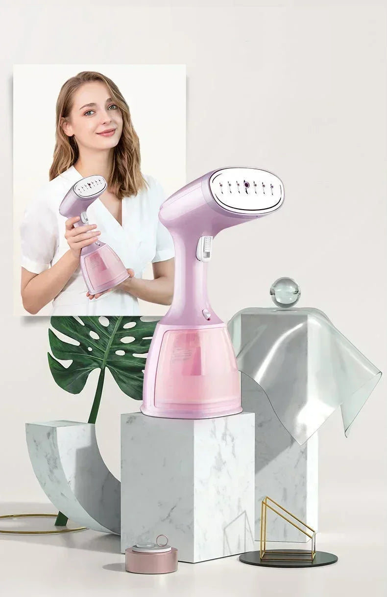 Vaporizador de ropa portátil de 1500W para ropa, máquina de plancha de vapor eléctrica pequeña portátil de tela para el hogar, 330ml, para uso doméstico y de viaje