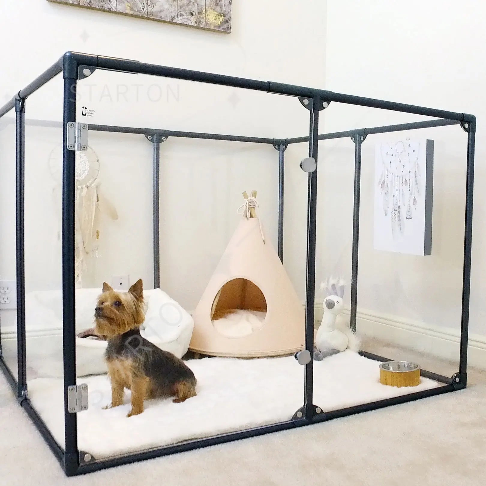 Jaula Plegable de Alambre Metálico Reforzado de Acero Inoxidable para Perros Grandes, Casetas Plegables para Mascotas, Jaulas para Perros Adultos en Oferta