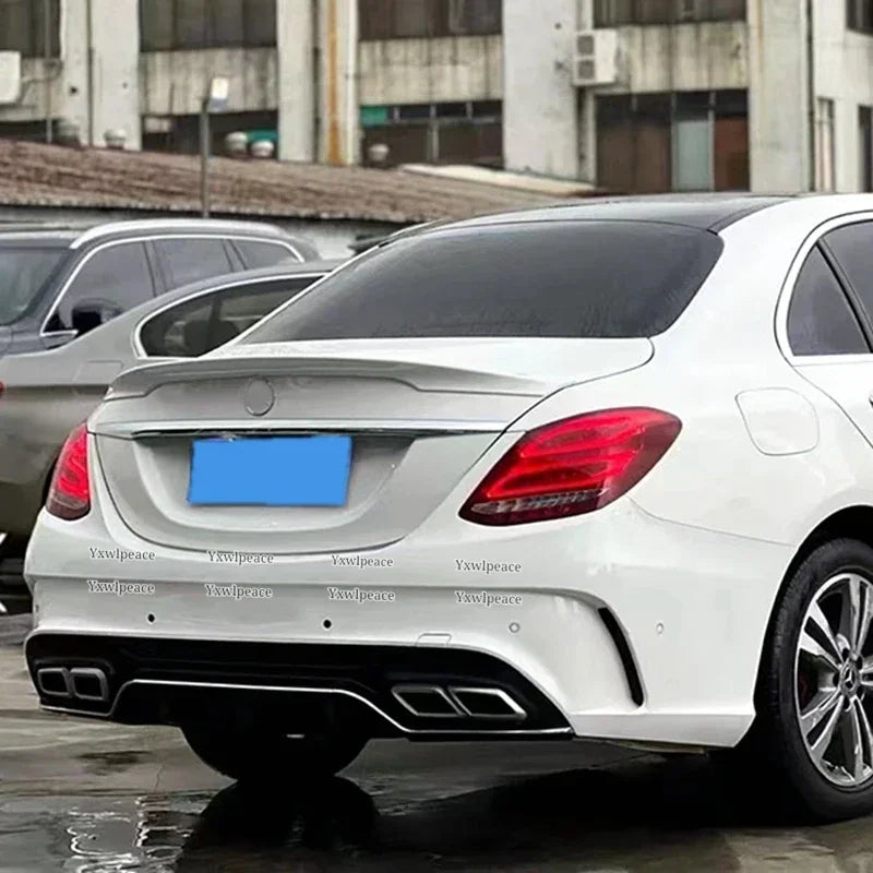 Alerón trasero para maletero de coche, accesorio de ABS, estilo Butson, W205 para Mercedes, 2015-2019, C200, C250, C300, C350, C400, C450, C220, 4 puertas