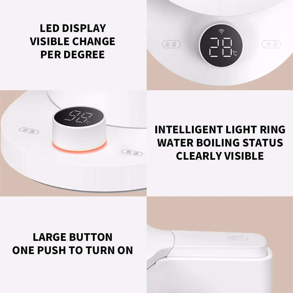 NUEVO Hervidor Inteligente MIJIA 2 Pro, Hervidor Eléctrico, Electrodomésticos de Cocina, Pantalla LED, Temperatura Constante Inteligente 24H, Samovar -220V, CN