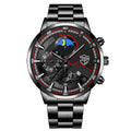 Reloj Hombre, relojes de negocios de lujo de 3 piezas para Hombre, Reloj deportivo de ocio con calendario completo para Hombre, Reloj de cuarzo de acero inoxidable para Hombre