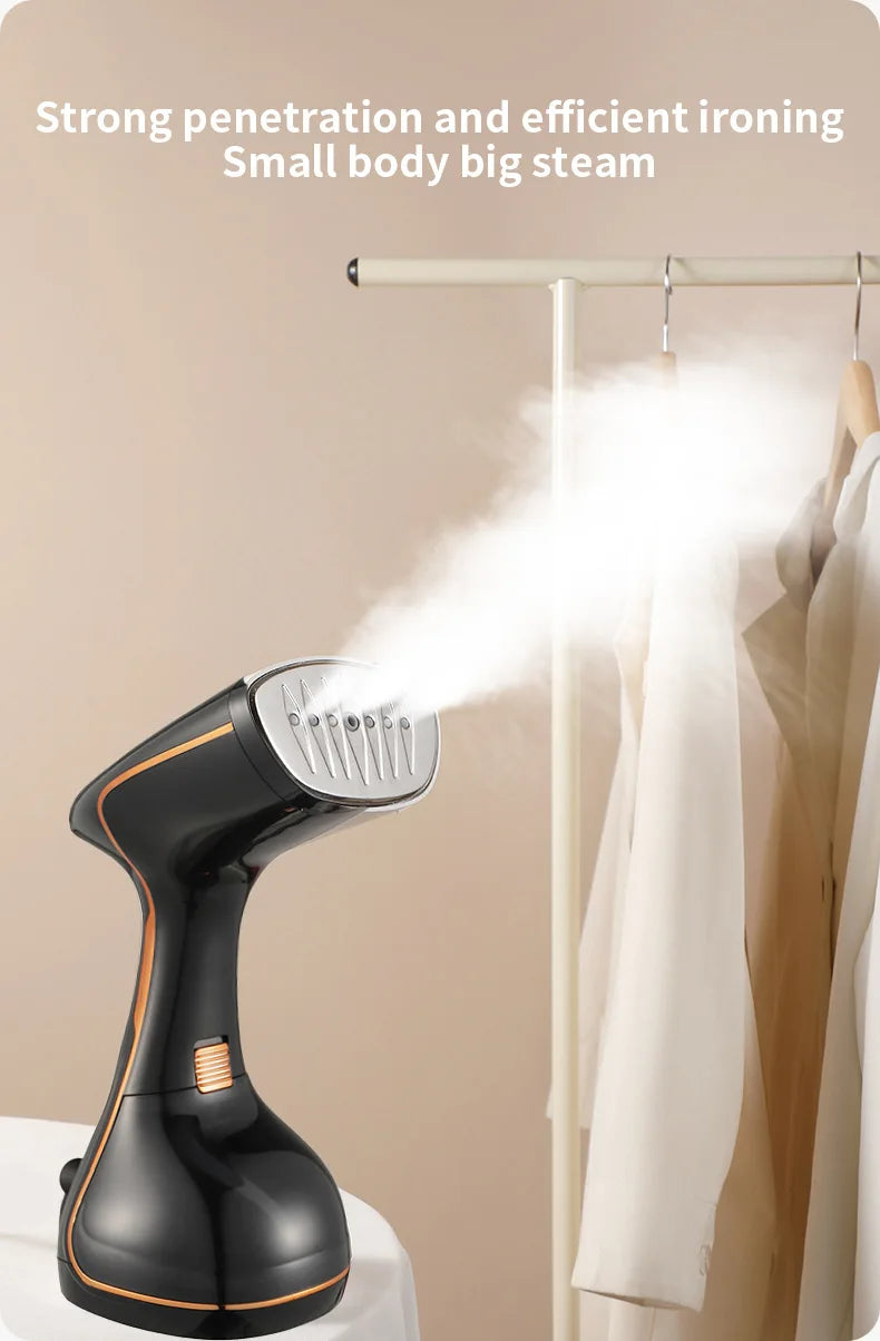 Plancha de vapor portátil para ropa, 1800W, ajuste de 3 niveles, plancha de vapor de calentamiento rápido, portátil, adecuada para uso doméstico y en viajes