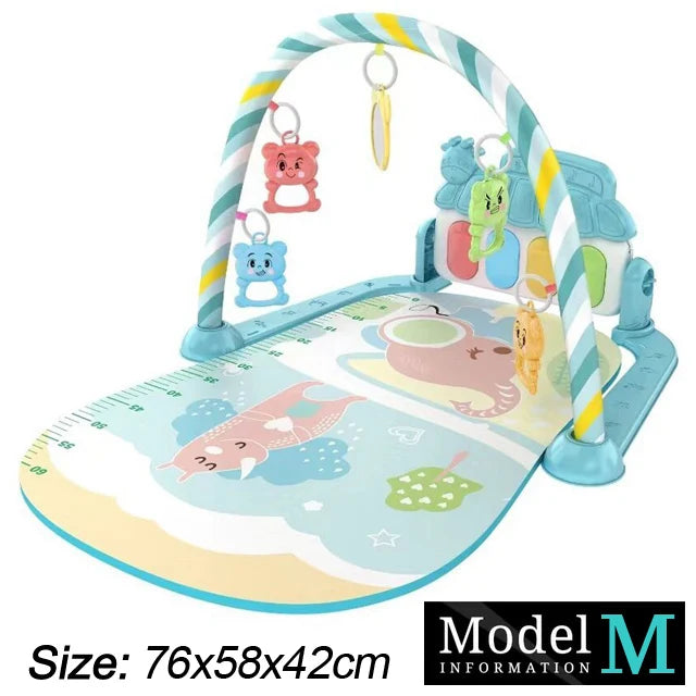 Soporte de Fitness para bebé, juego de música, juguetes de actividades de gimnasio, manta para gatear de Piano para recién nacido, almohadilla de juego de Pedal, regalos de educación temprana de 0 a 36 meses