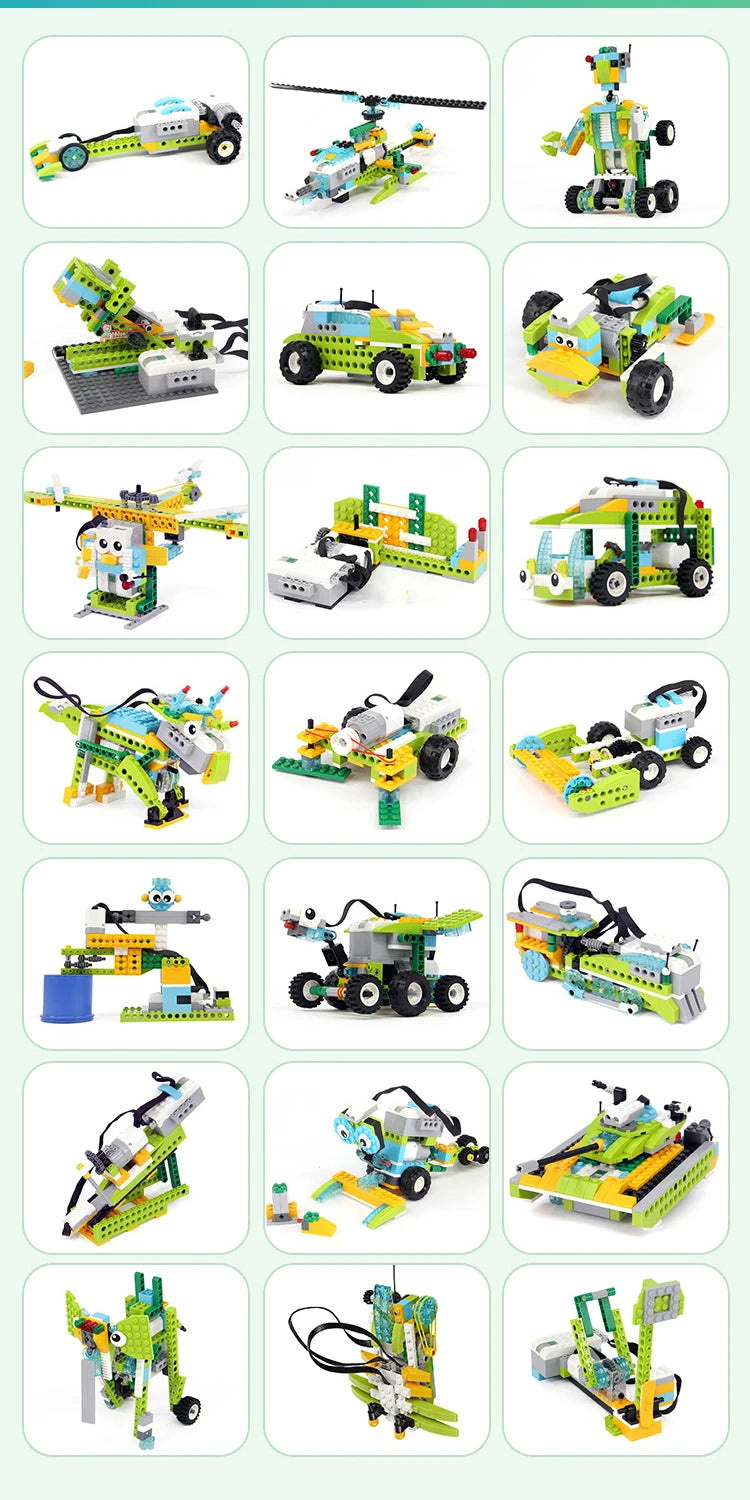 NUEVO Kit de Construcción Robótica WeDo 2.0 de 390 Piezas, Compatible con Scratch 3.0, para la Escuela, STEAM, Ladrillos Educativos, Juguetes DIY, Regalos