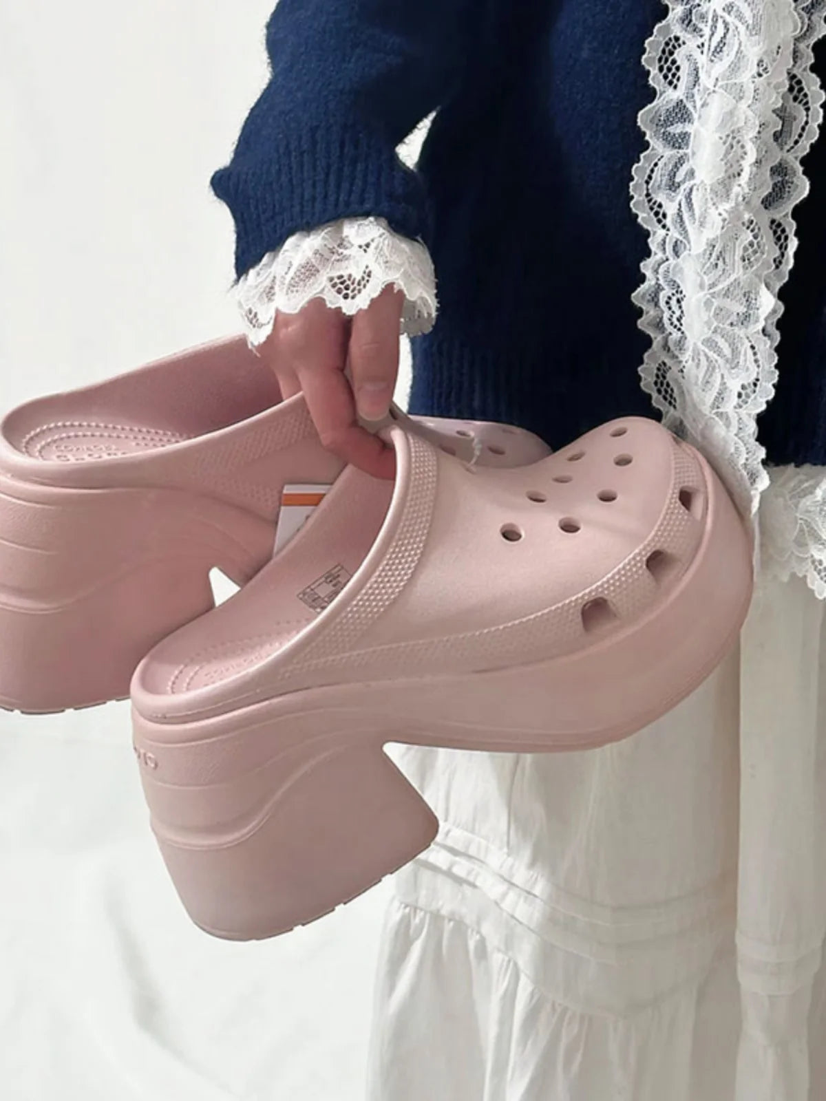Sandalias de tacón alto de sirena a la moda para mujer, estilo nuevo primavera-verano 2026, tacón grueso y delgado, casuales,...