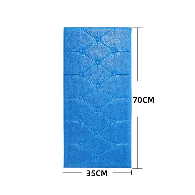 Papel Tapiz Autoadhesivo 3D, Almohadilla de Pared Anticolisión, para Dormitorio Infantil, Sala de Estar, Almohadilla de Espuma Suave, Decoración del Hogar