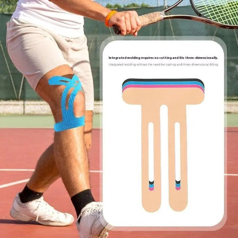 Cinta de kinesiología, atlética y elástica, transpirable, para rodillas, impermeable, proporciona soporte y estabilidad para correr, 1/5 Uds.