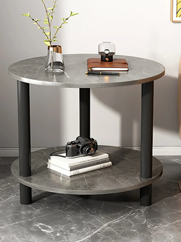 Mesa De Centro,auxiliar,estilo Marmol,madera,minimalista