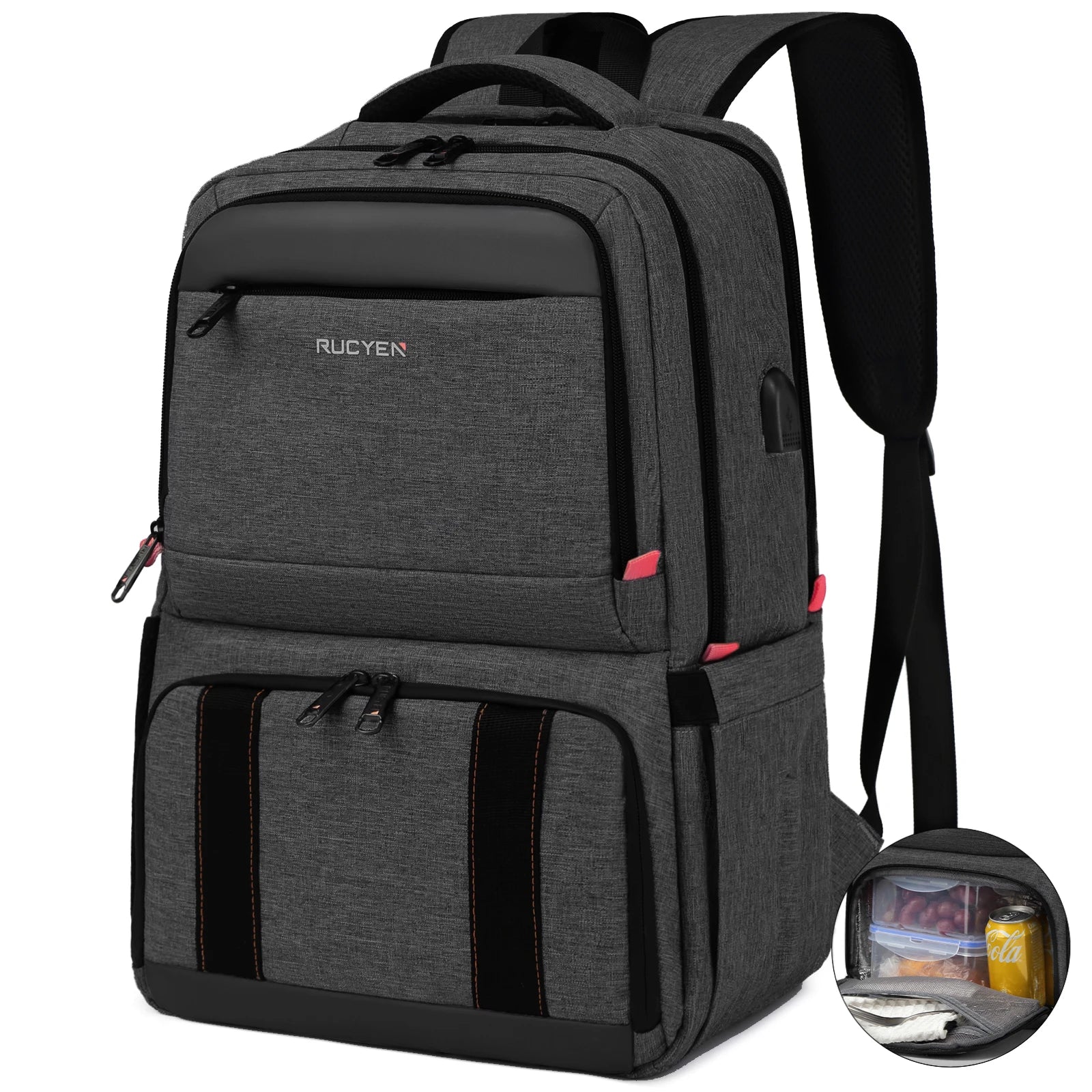 Mochila para el almuerzo, bolsa de Picnic con aislamiento, bolsa de viaje multifuncional, gran capacidad, Picnic al aire libre, Camping, mochila impermeable