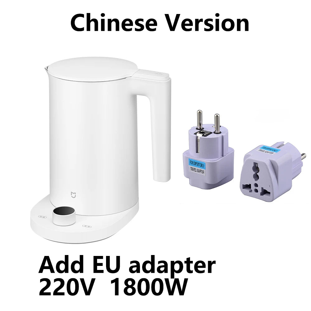 Nuevo hervidor de agua eléctrico inteligente MIJIA 2 Pro, tetera de acero inoxidable de ebullición rápida, pantalla LED, control inteligente de temperatura, 220V