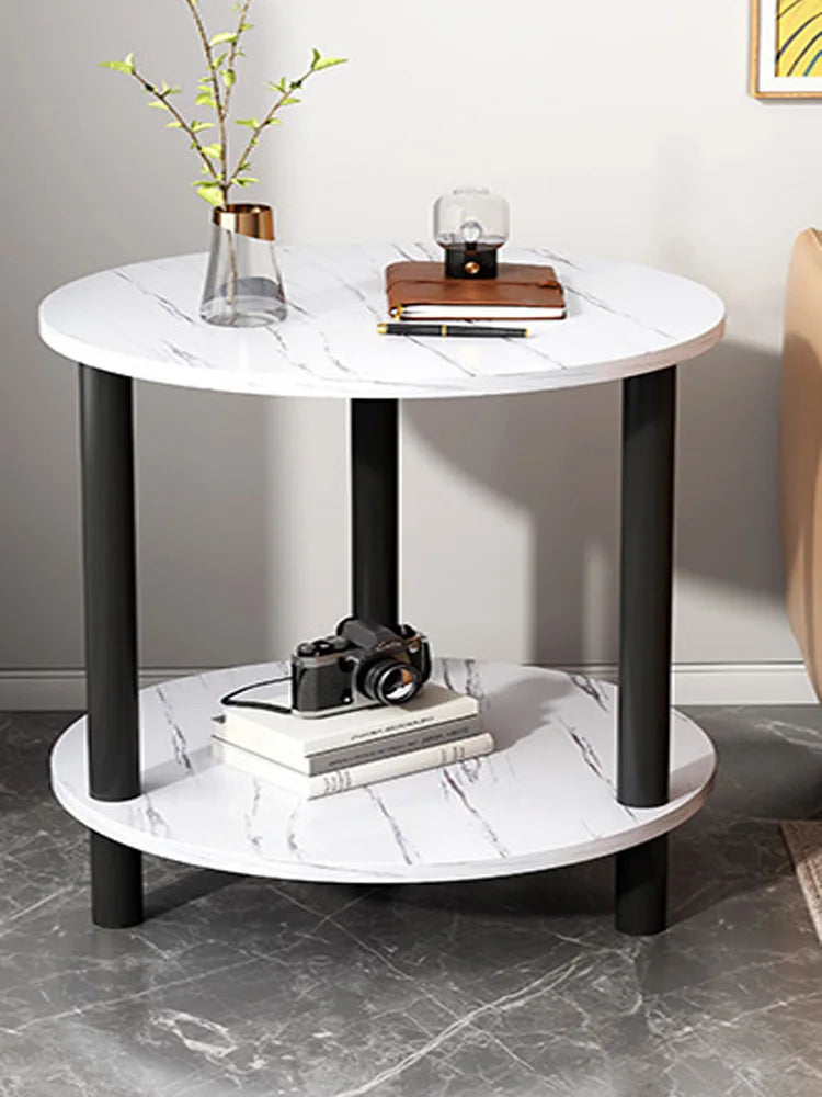 Mesa De Centro,auxiliar,estilo Marmol,madera,minimalista
