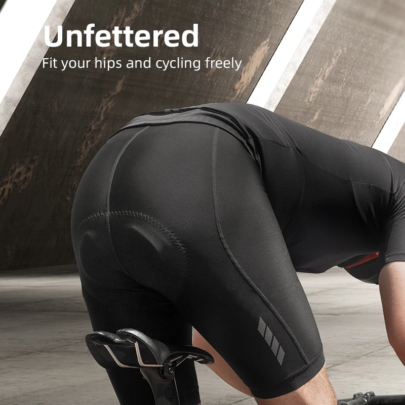 ROCKBROS pantalones cortos de ciclismo de verano, pantalones cortos de bicicleta con almohadilla de esponja a prueba de golpes, pantalones cortos transpirables para bicicleta, mallas, pantalones deportivos para bicicleta de m